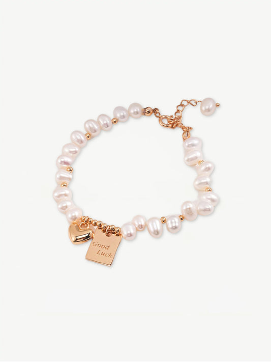 Lustrous Fortune Pearl Bracelet