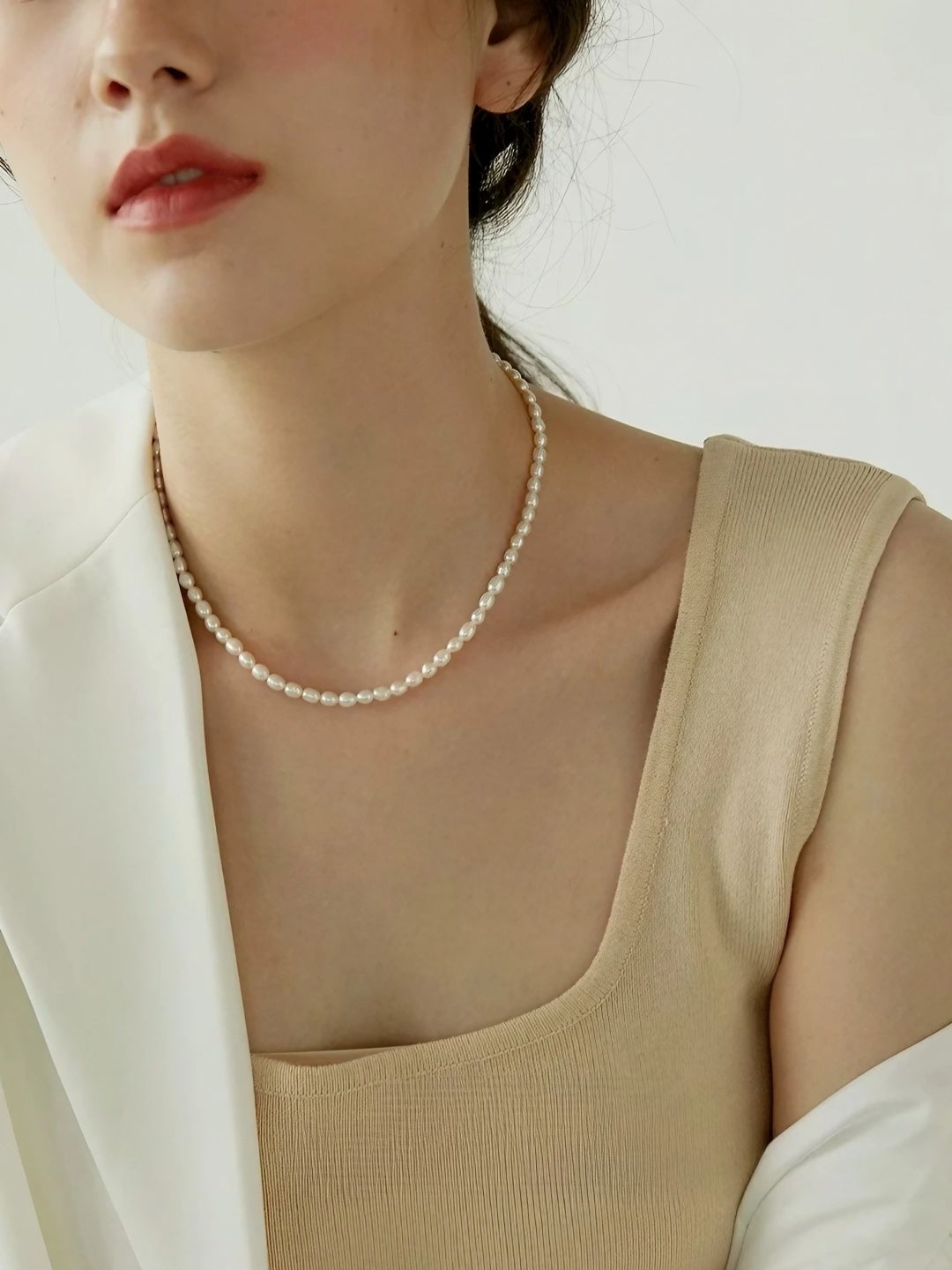 Ethereal Glow Pearl Necklace