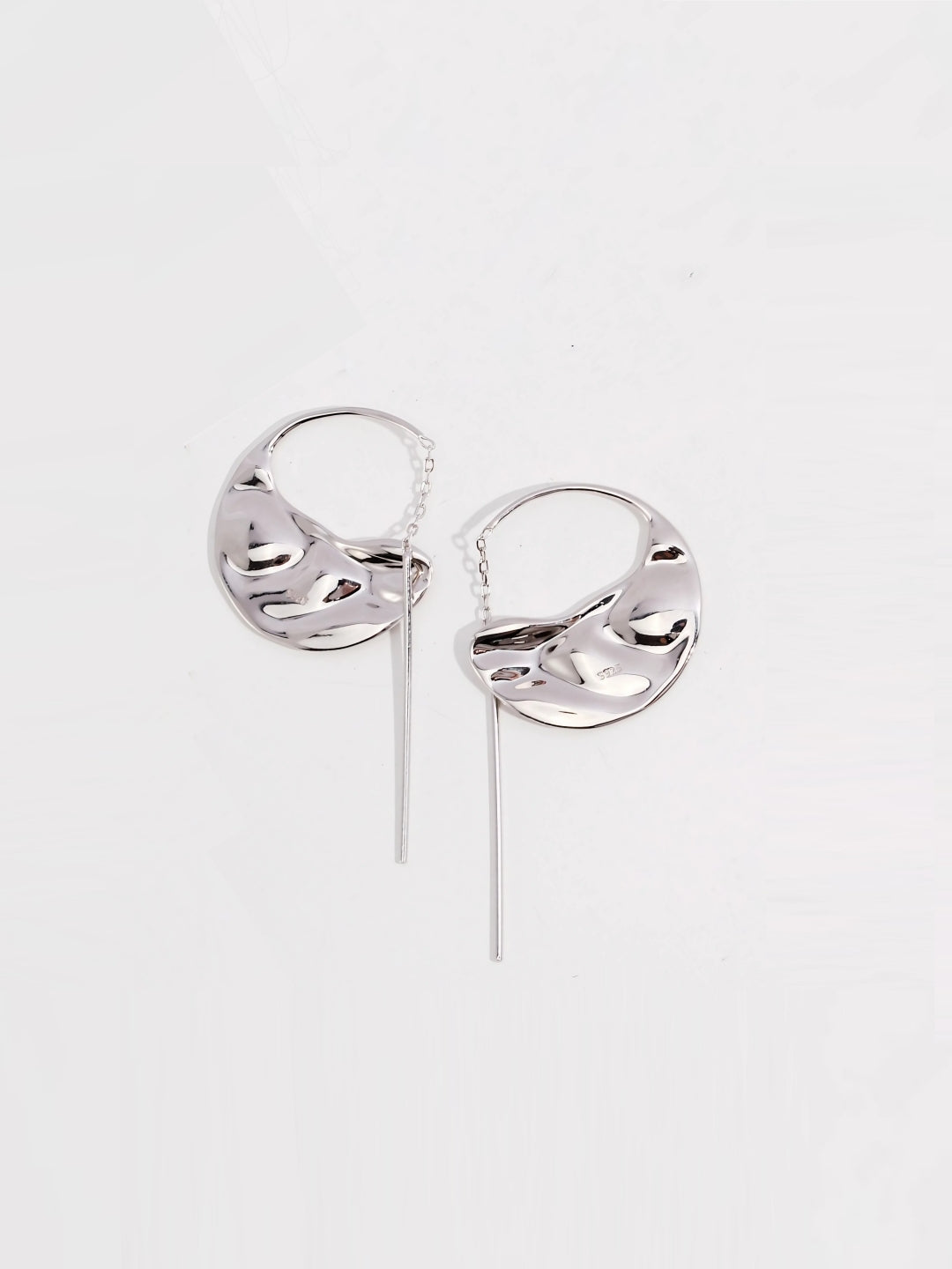 Abstract Elegance Hoop Earrings