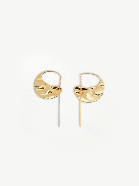 Abstract Elegance Hoop Earrings-Earrings-SoulAdorne