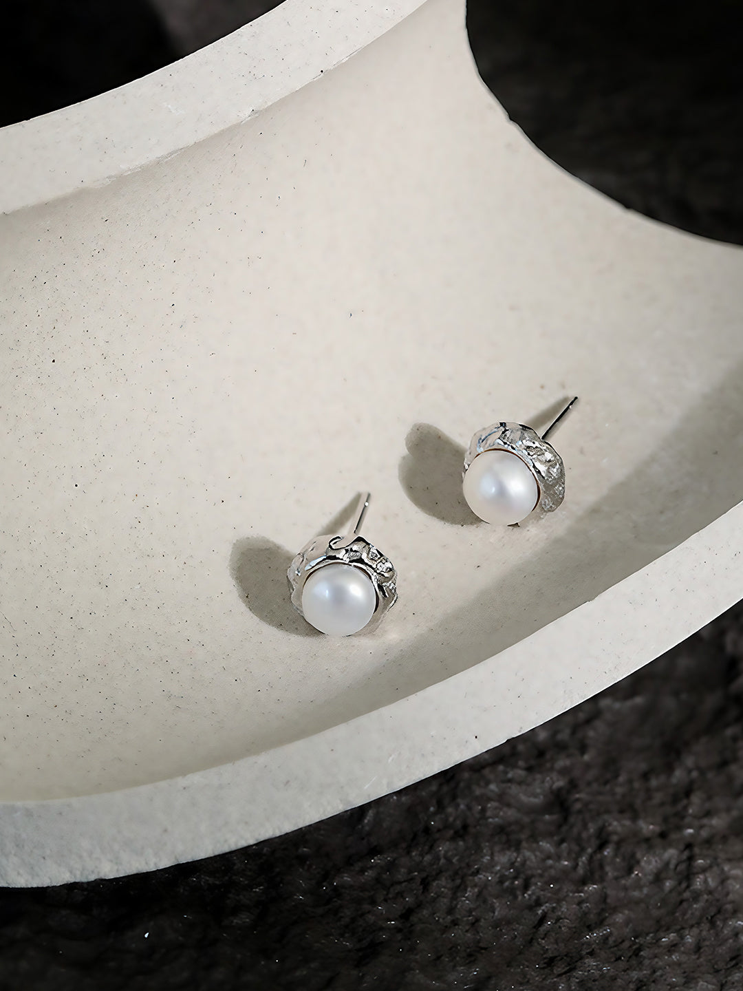 Aurora Pearl Studs-Earrings-SoulAdorne