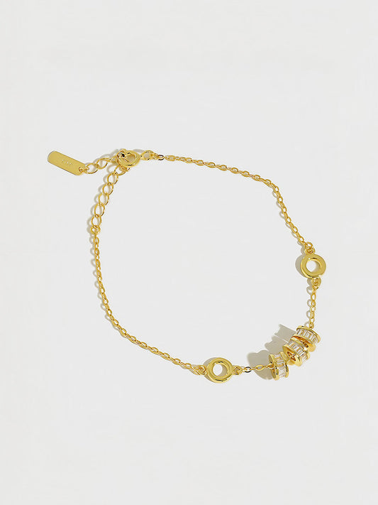 Aurum Twist Gemstone Bracelet-Bracelets-SoulAdorne