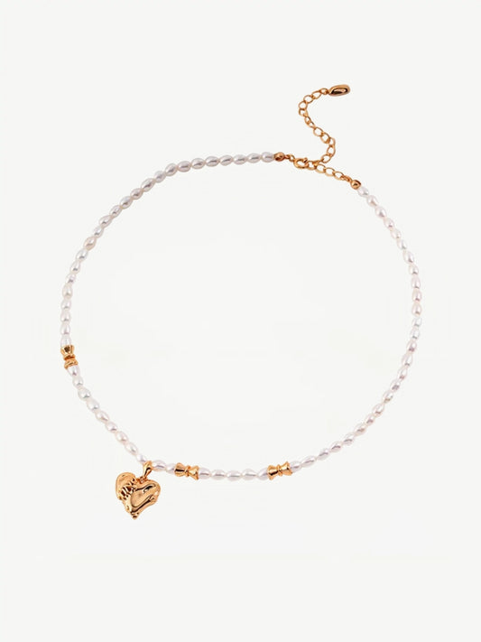 Healing Heart Pearl Necklace