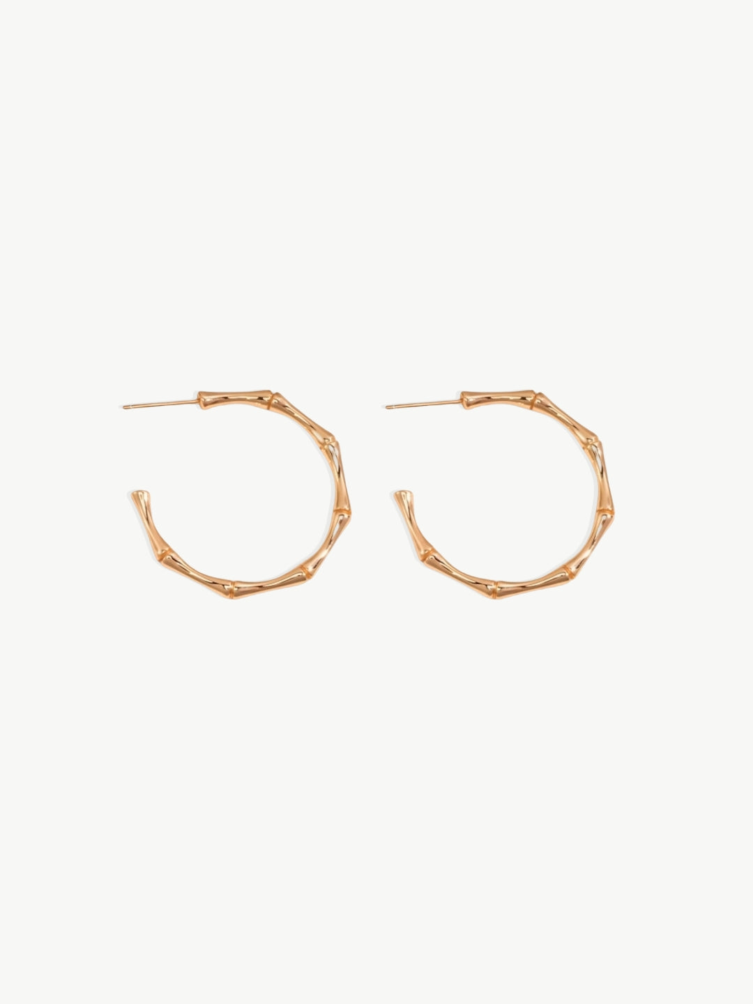 Bamboo Hoop Earrings