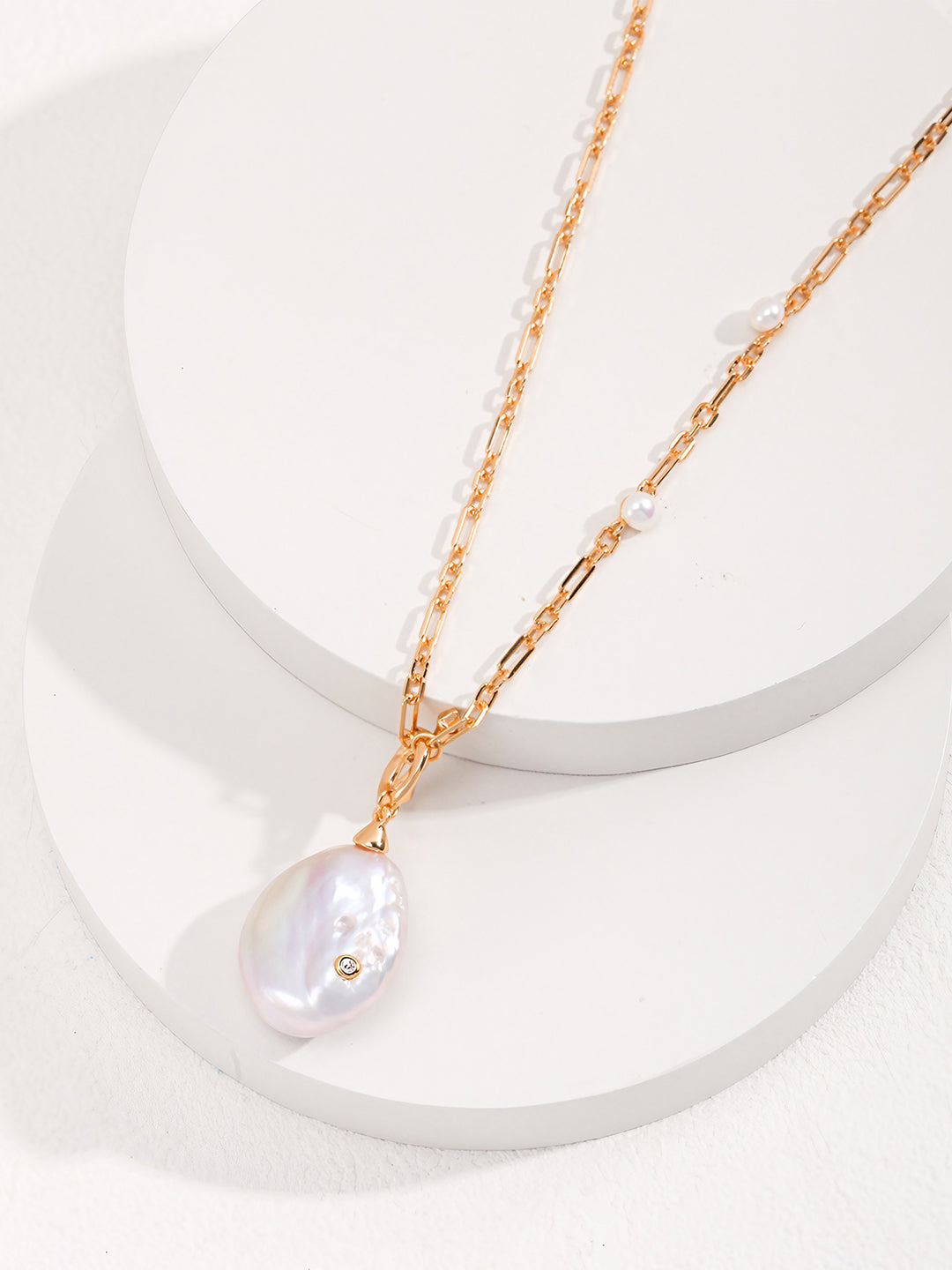 Baroque Pearl Luster Necklace-Necklaces-SoulAdorne