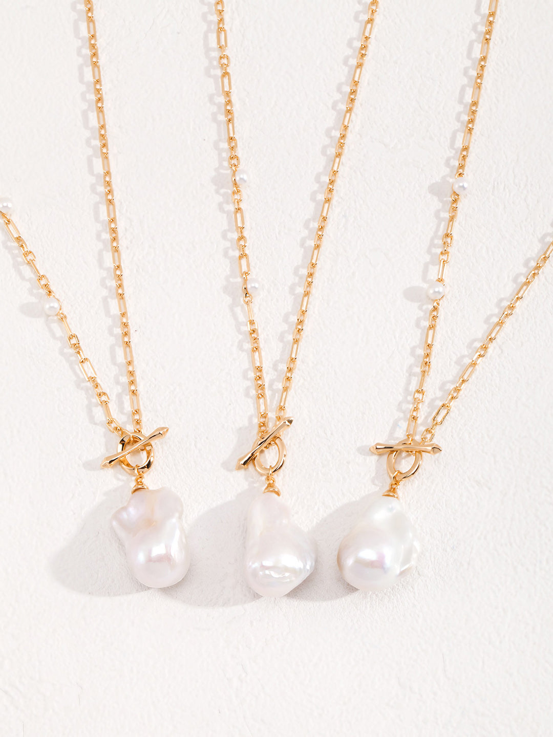 Baroque Pearl Luster Necklace-Necklaces-SoulAdorne