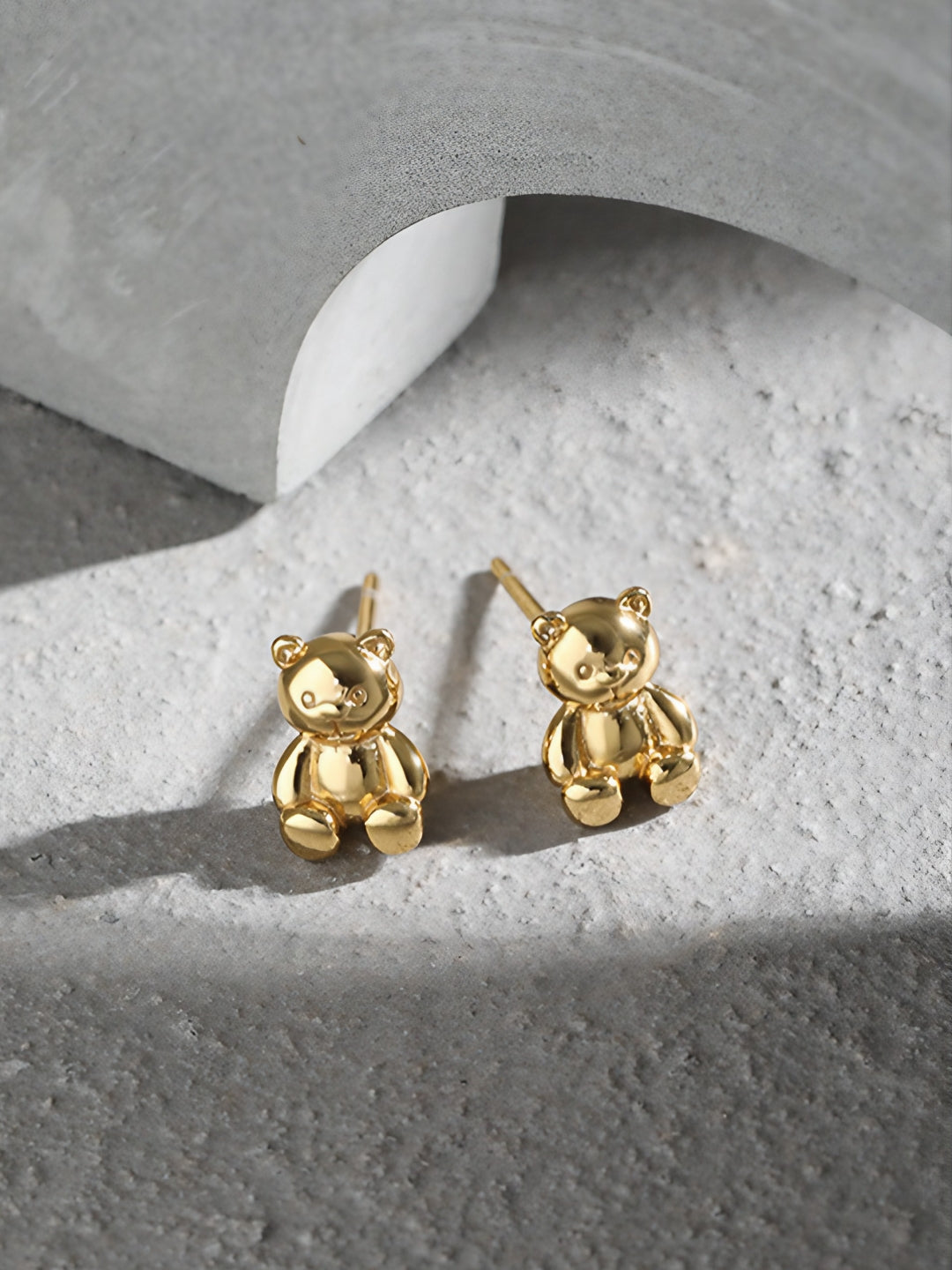 Bear Cub Studs-Earrings-SoulAdorne