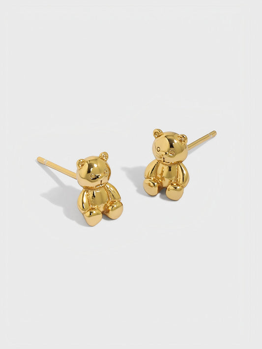 Bear Cub Studs-Earrings-SoulAdorne