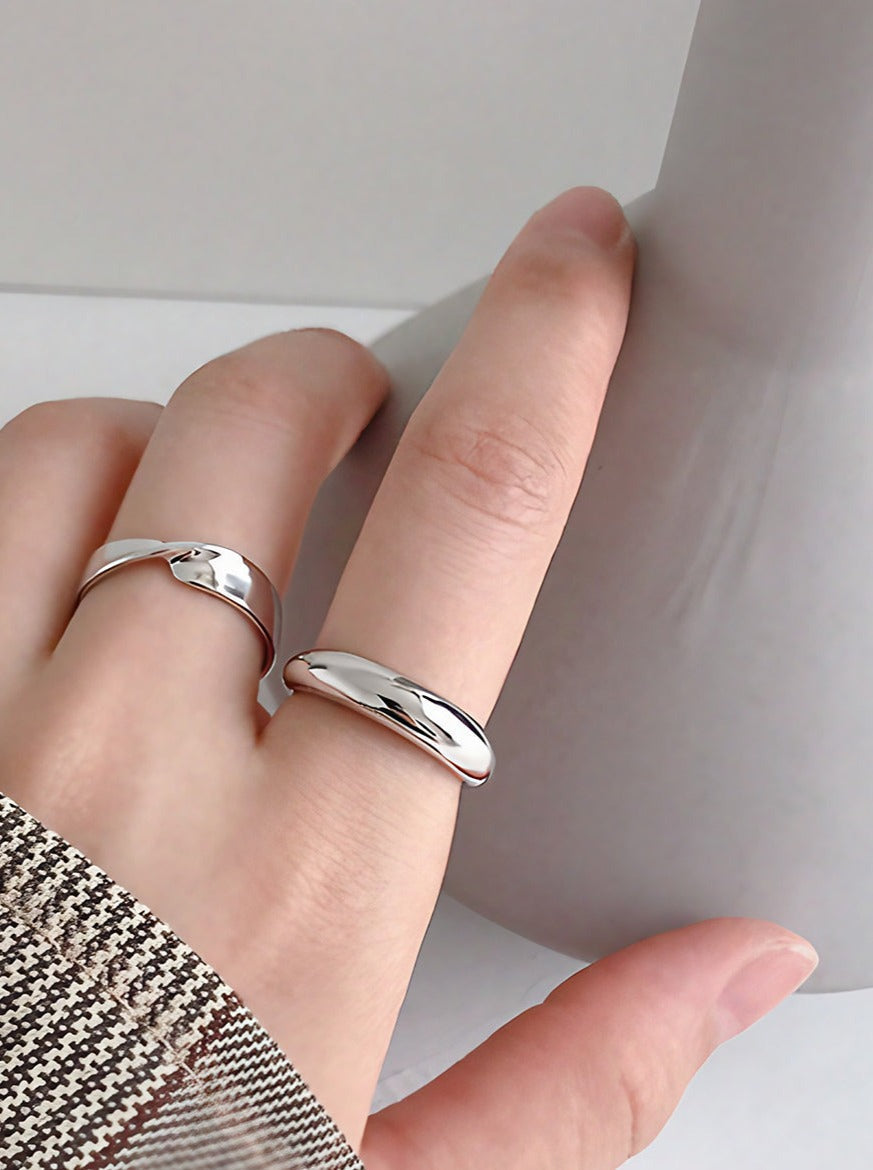 Bright Crescent Ring-Rings-SoulAdorne