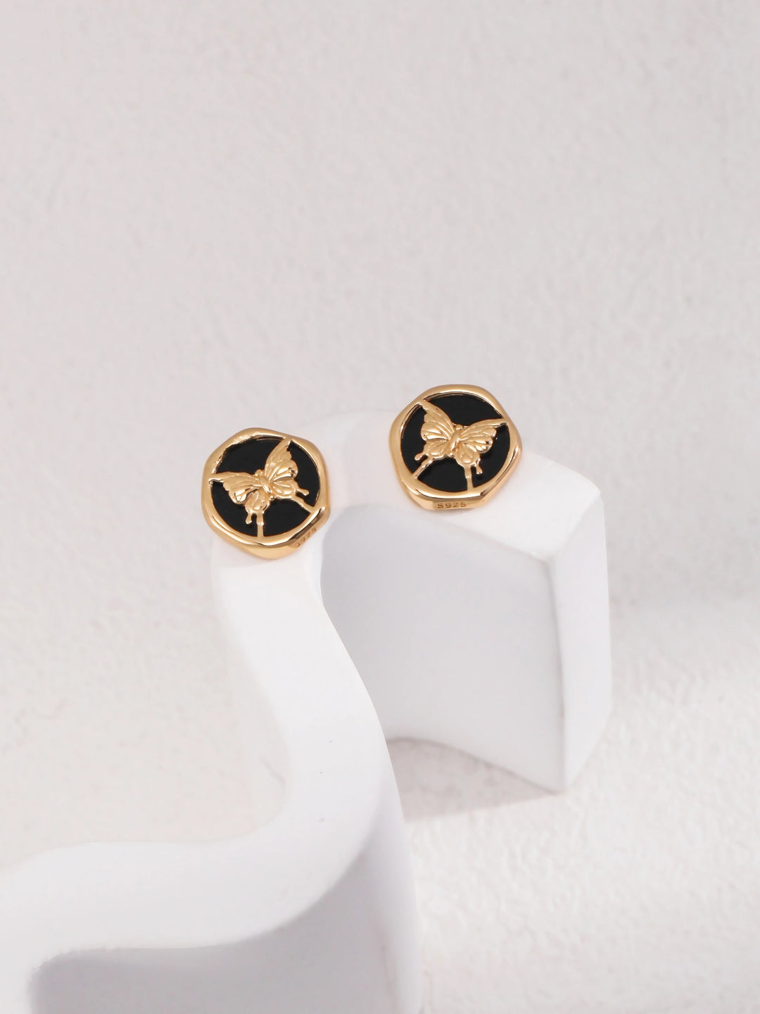 Butterfly Harmony Studs-Earrings-SoulAdorne