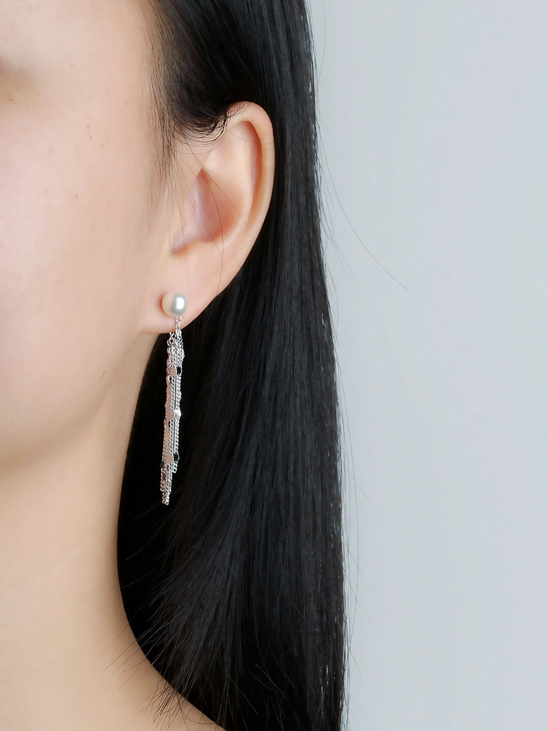 Cascade Delicate Fringe Earrings-Earrings-SoulAdorne