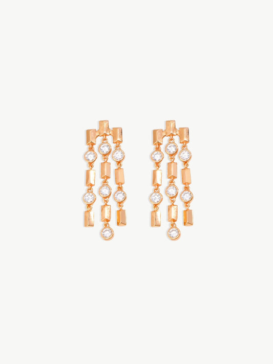 Cascading Crystal Chandelier Earrings