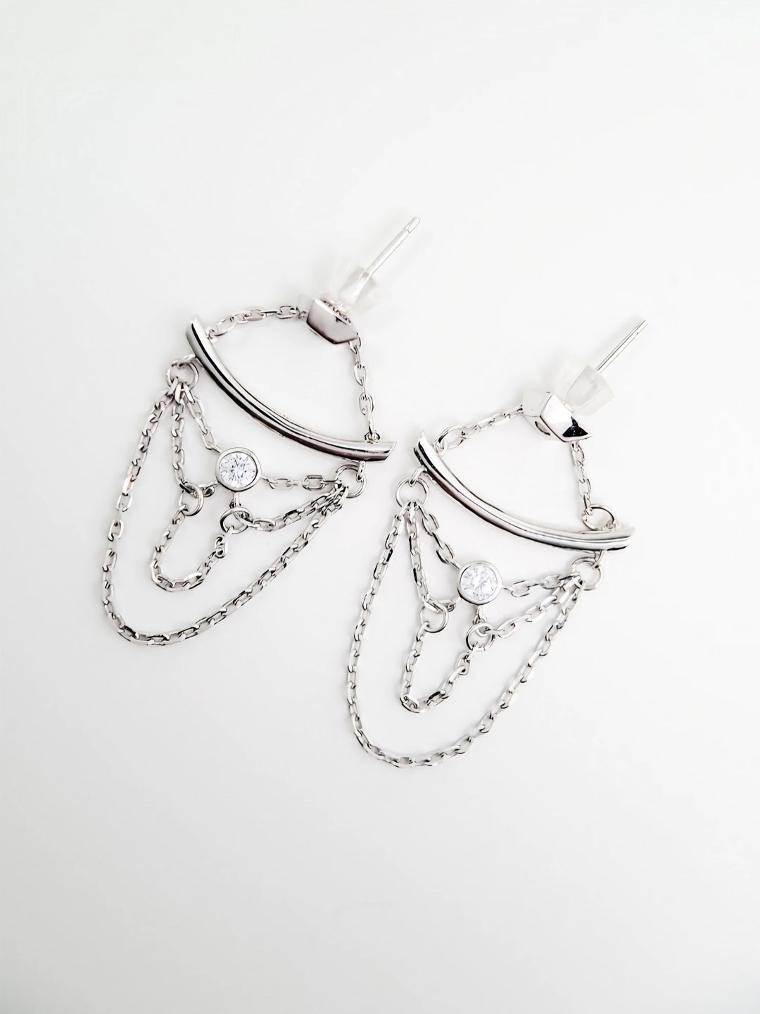 Celestial Chain Earrings-Earrings-SoulAdorne