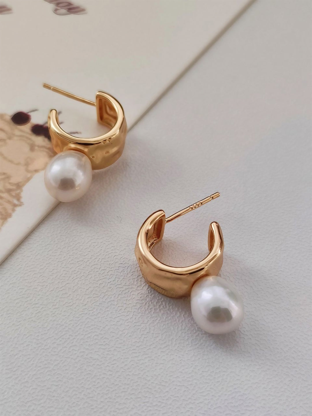 Chic Pearl Embrace Earrings-Earrings-SoulAdorne