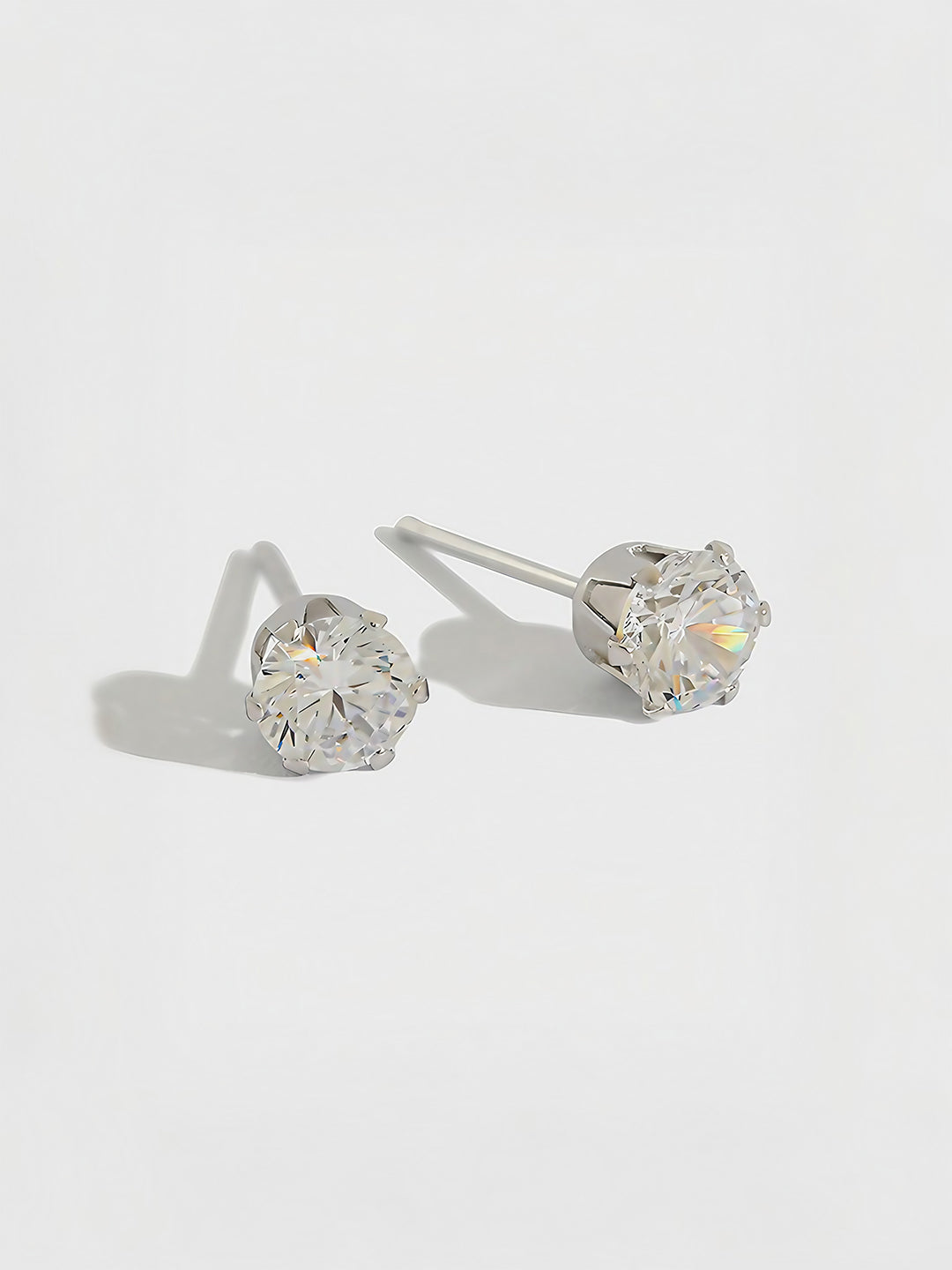 Classic Radiance Crystal Studs (4 Pairs)-Earrings-SoulAdorne