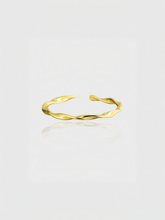 Contour Contrast Cuff Ring-Rings-SoulAdorne