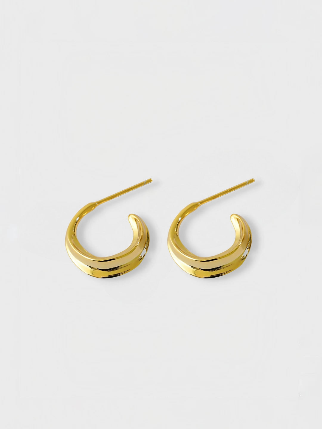 Crescent Banana Hoops-Earrings-SoulAdorne