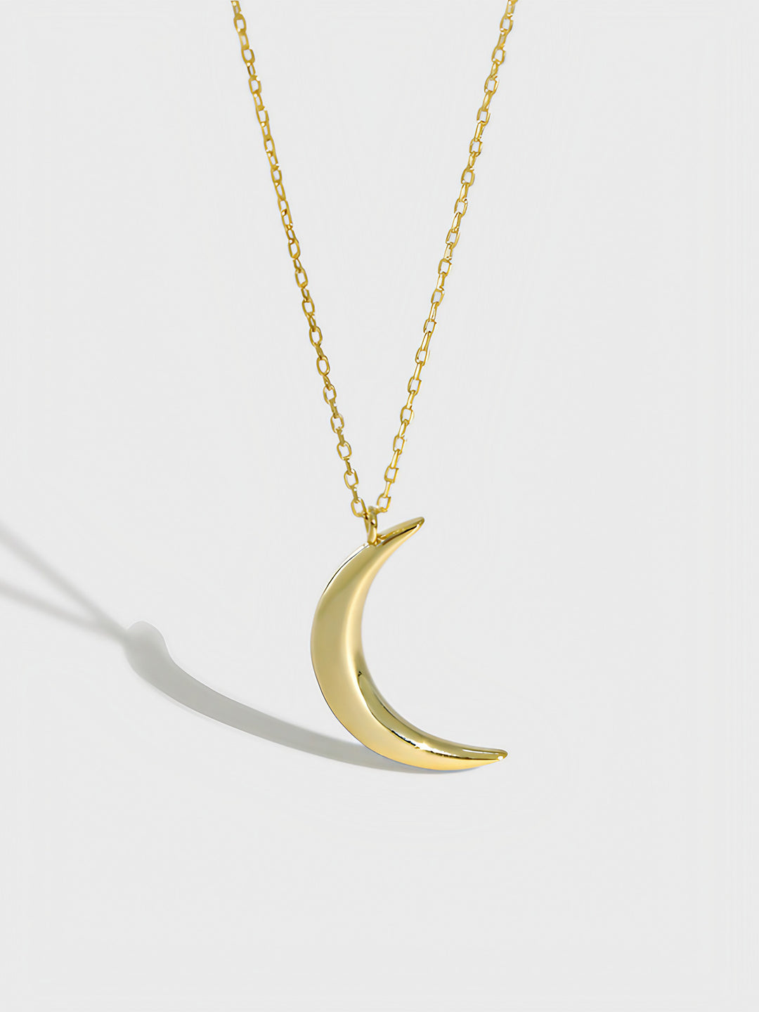 Crescent Luminance Pendant Necklace-Necklaces-SoulAdorne