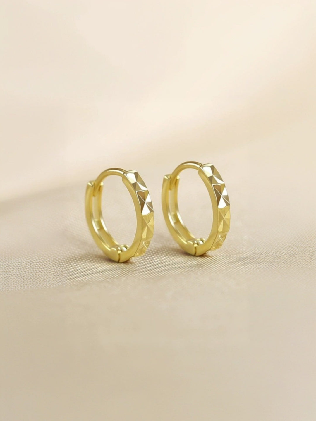 Delicate Rhombus Hoops-Earrings-SoulAdorne