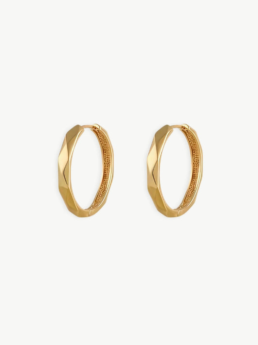 Diamond Edge Hoops