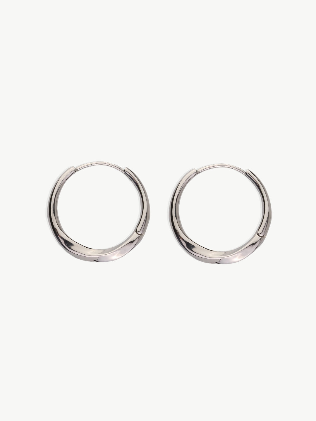 Eclipse Twist Hoop Earrings