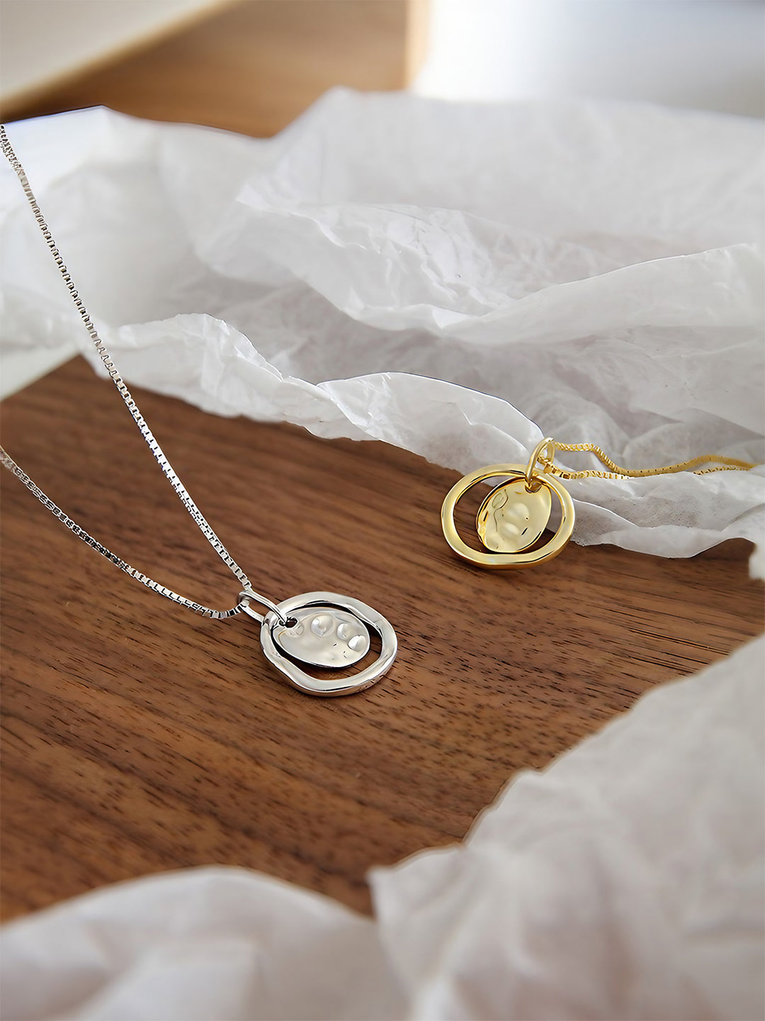 Ecliptic Circle Pendant Necklace-Necklaces-SoulAdorne