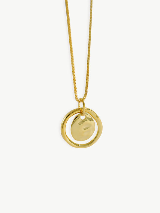 Ecliptic Circle Pendant Necklace