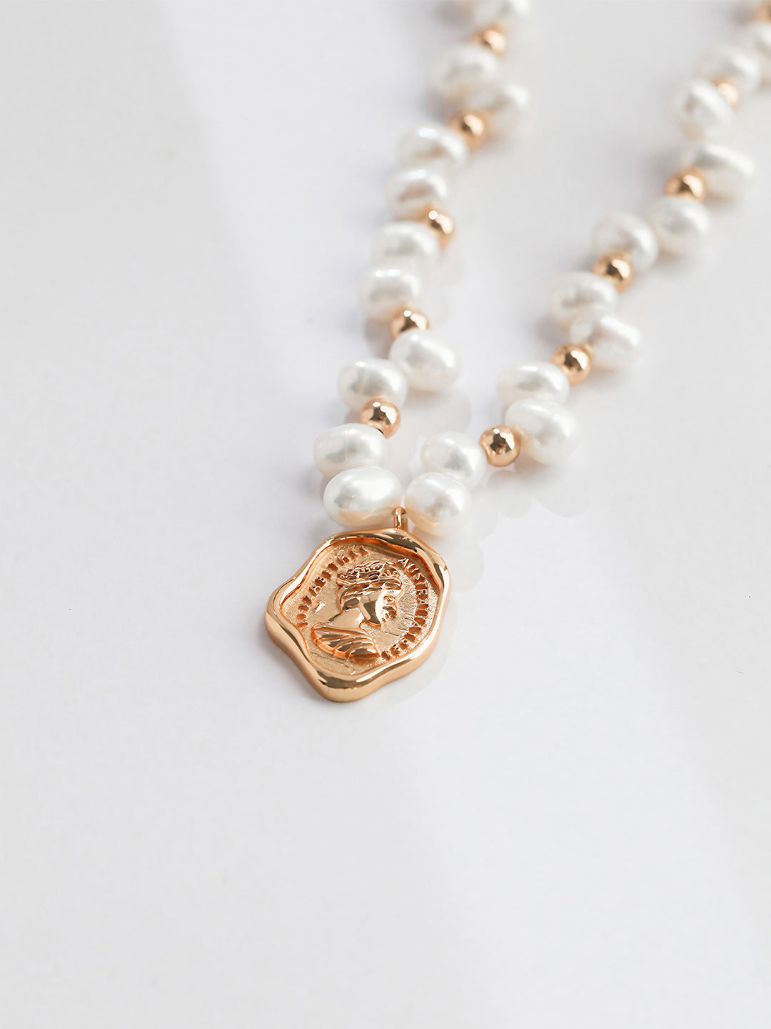 Elysian Grace Pearl Necklace-Necklaces-SoulAdorne