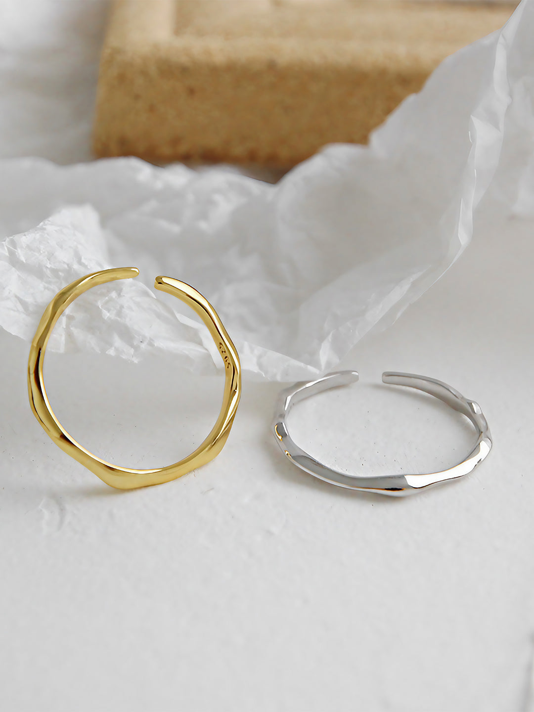 Floral Arc Minimalist Ring-Rings-SoulAdorne