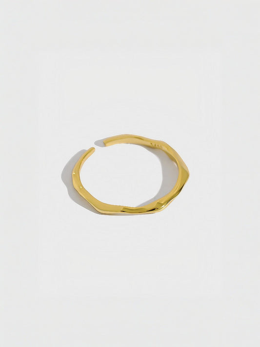 Floral Arc Minimalist Ring-Rings-SoulAdorne