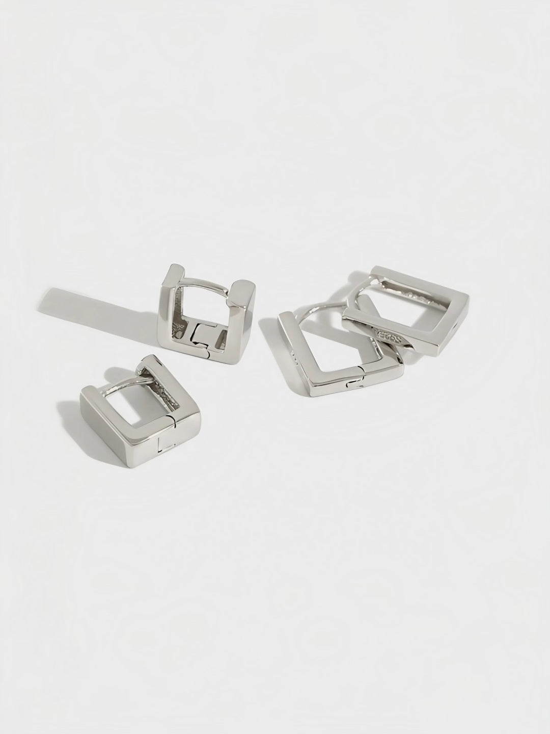 Geometric Allure Hinged Hoops-Earrings-SoulAdorne