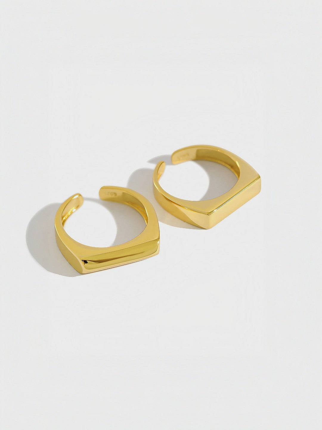 Geometric Gleam Duo (2 Pieces)-Rings-SoulAdorne