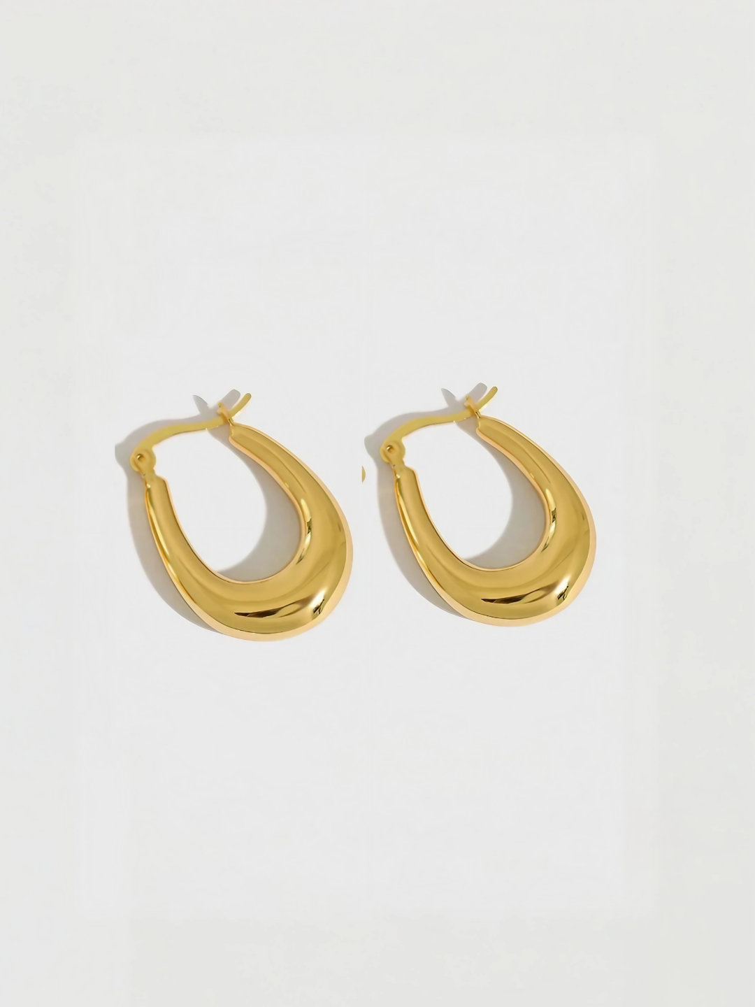 Gleam Teardrop Hoops-Earrings-SoulAdorne