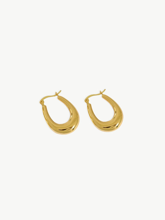 Gleam Teardrop Hoops