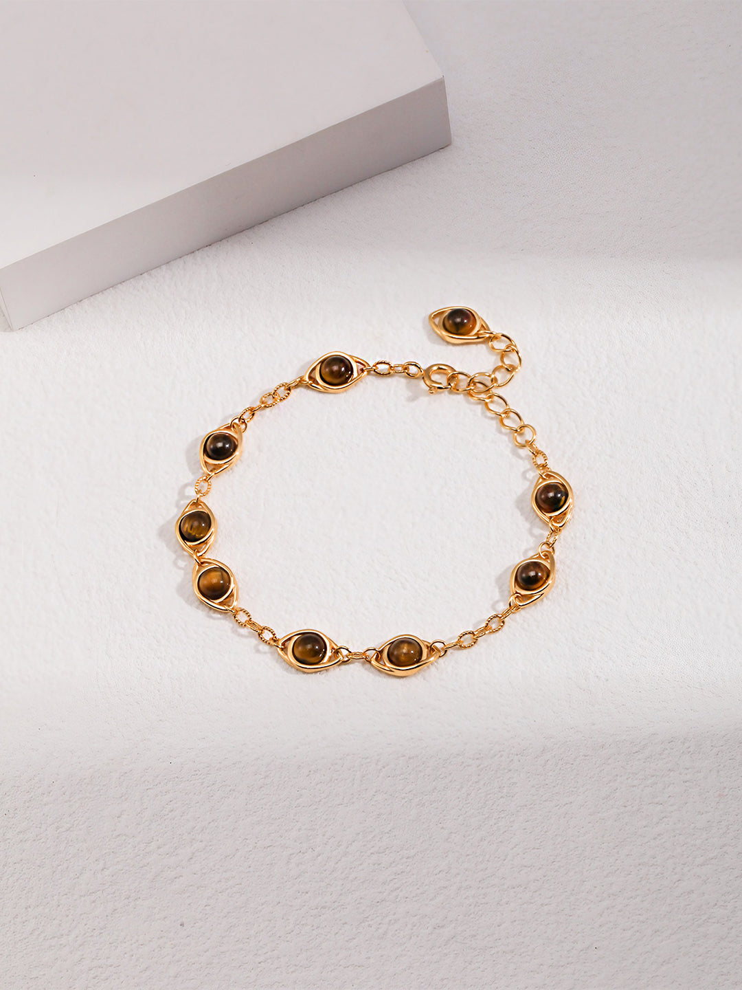 Golden Gaze Tigerite Bracelet-Bracelets-SoulAdorne