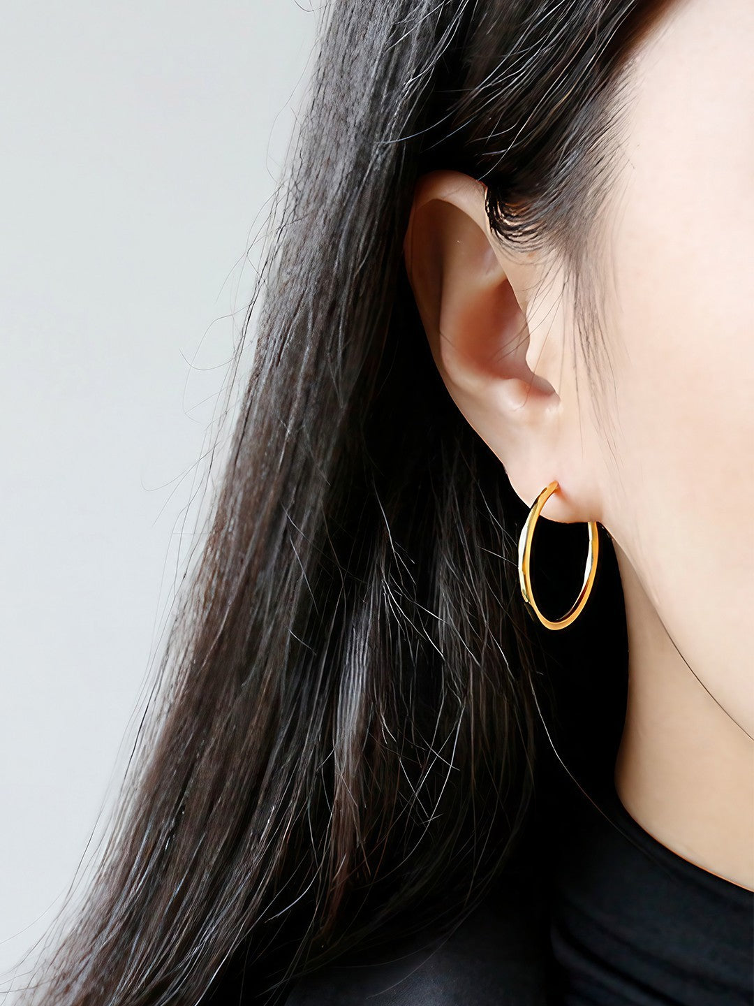 Golden Orbit Hoop Earring-Earrings-SoulAdorne