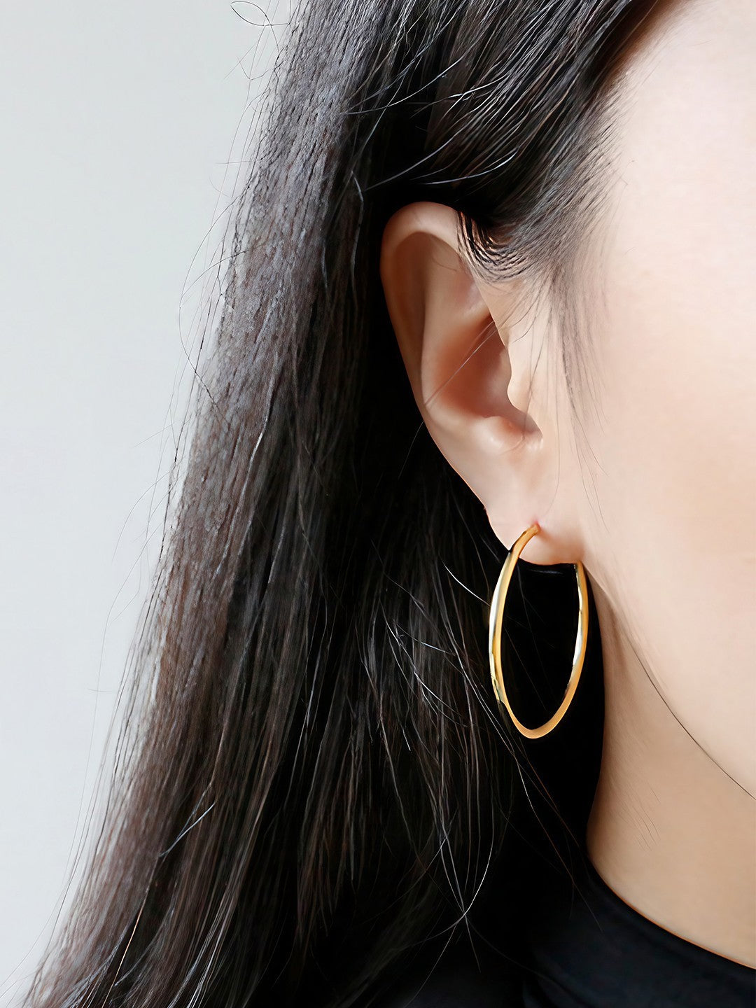 Golden Orbit Hoop Earring-Earrings-SoulAdorne