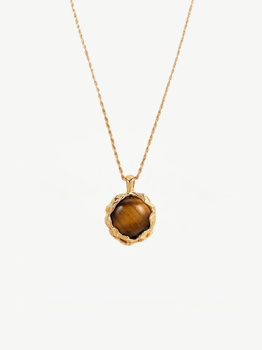 Golden Tiger-eye Embrace Necklace