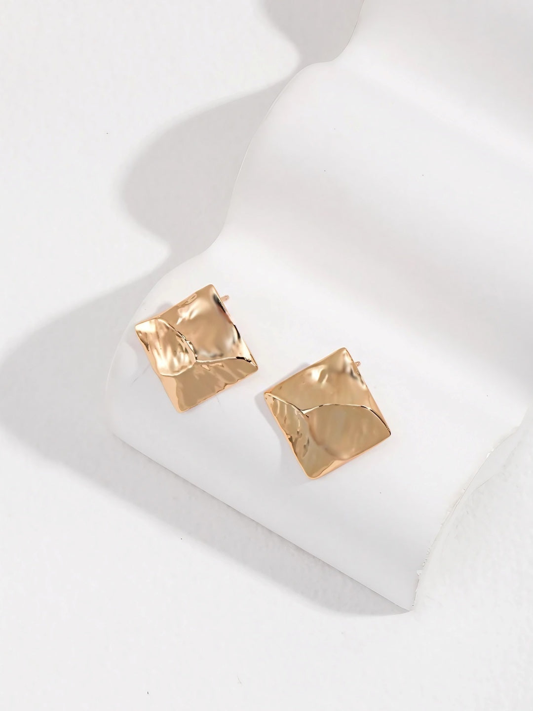 Hammered Square Studs