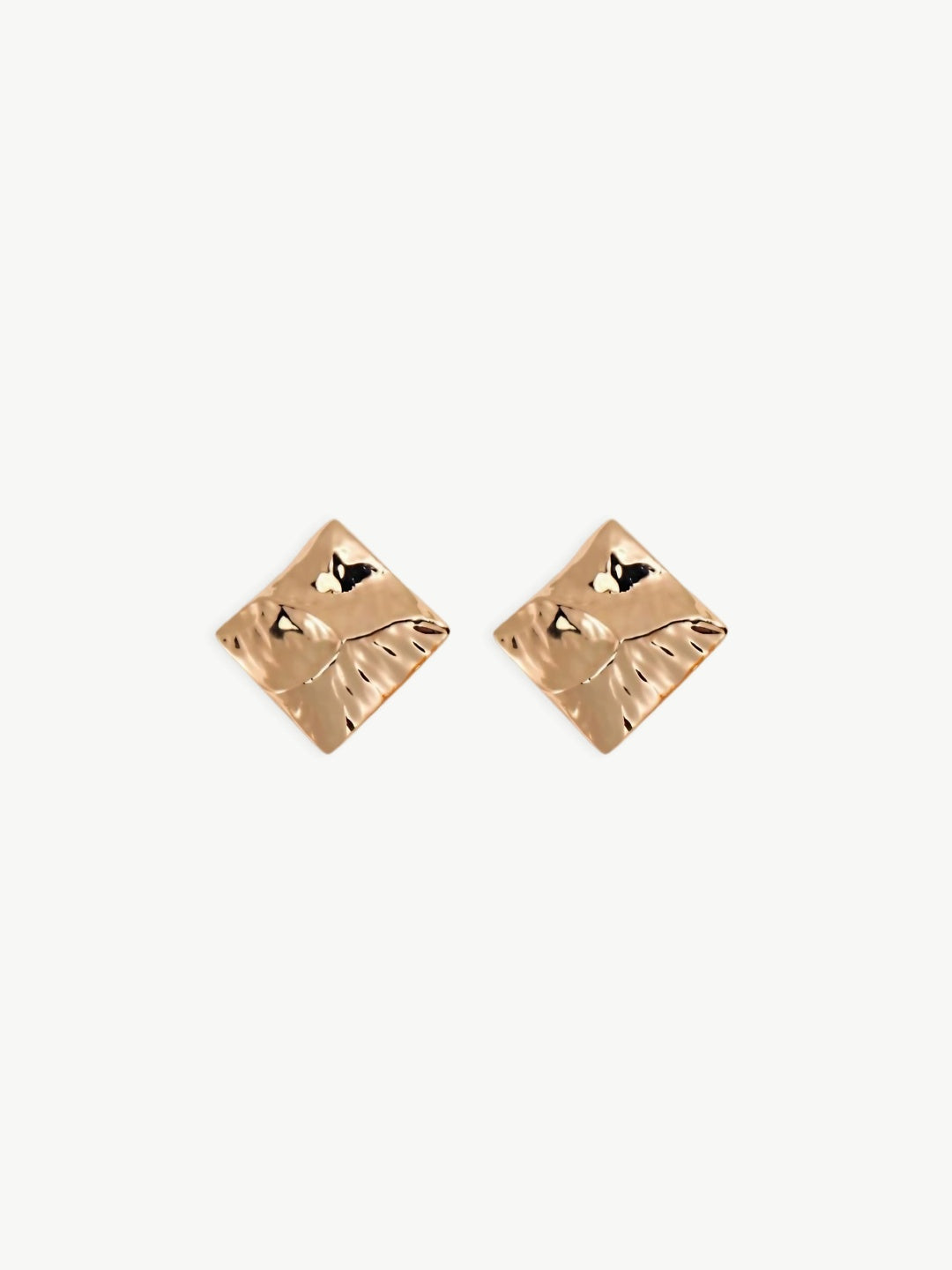 Hammered Square Studs