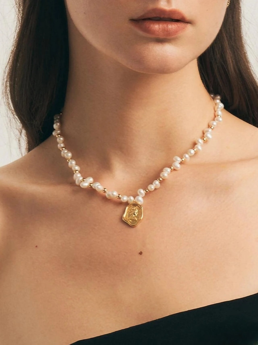 Elysian Grace Pearl Necklace