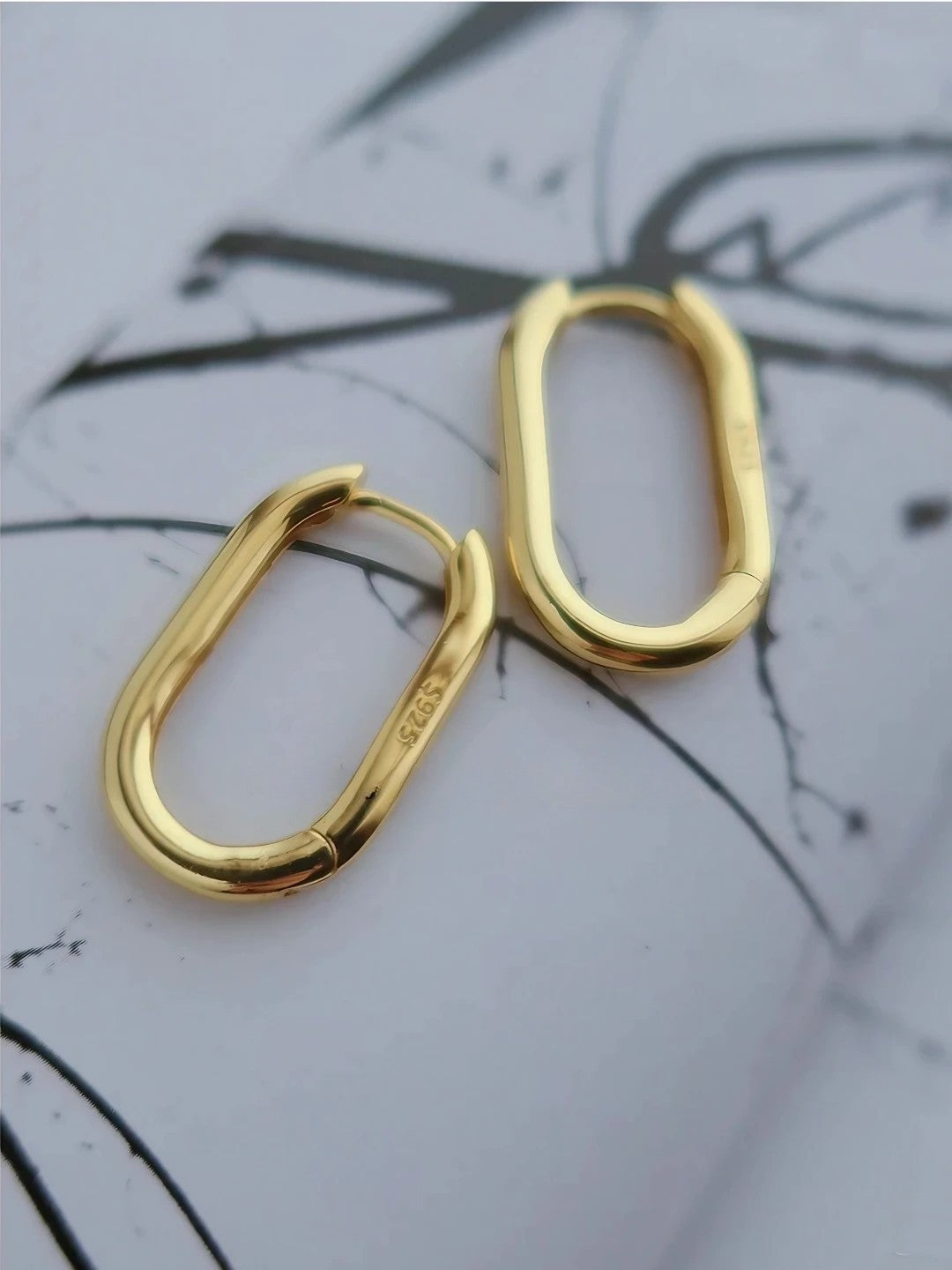 Sleek Carabiner Hoops