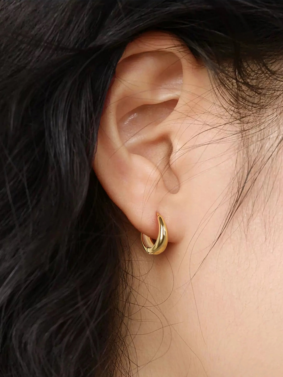 Crescent Huggie Earrings