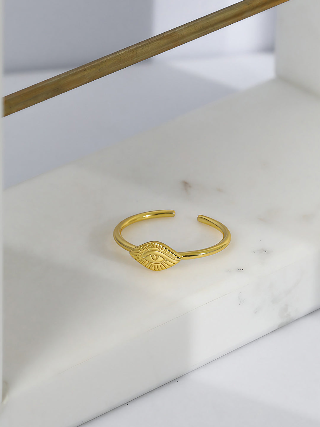 Illuminating Gaze Cuff Ring-Rings-SoulAdorne