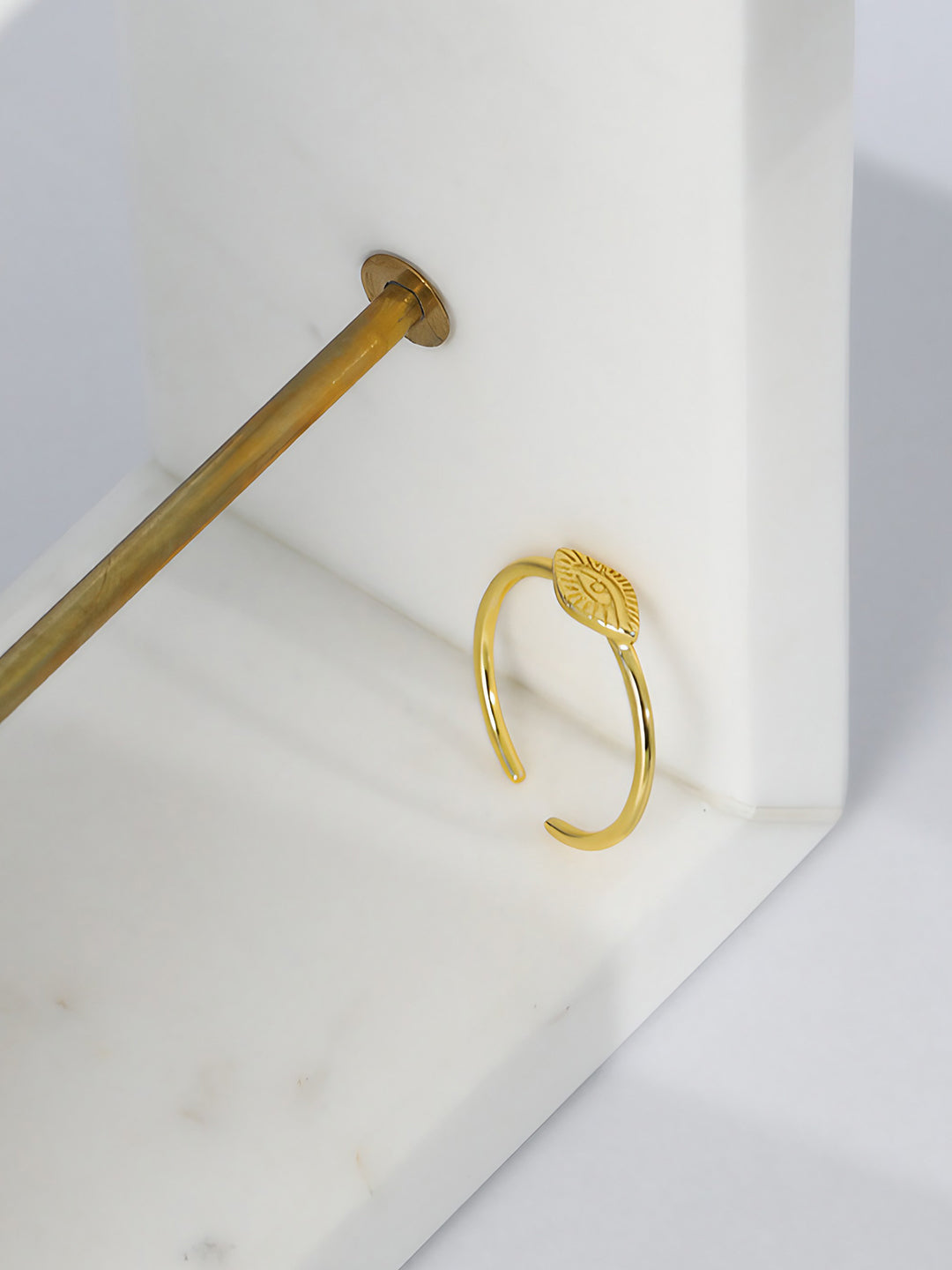 Illuminating Gaze Cuff Ring-Rings-SoulAdorne