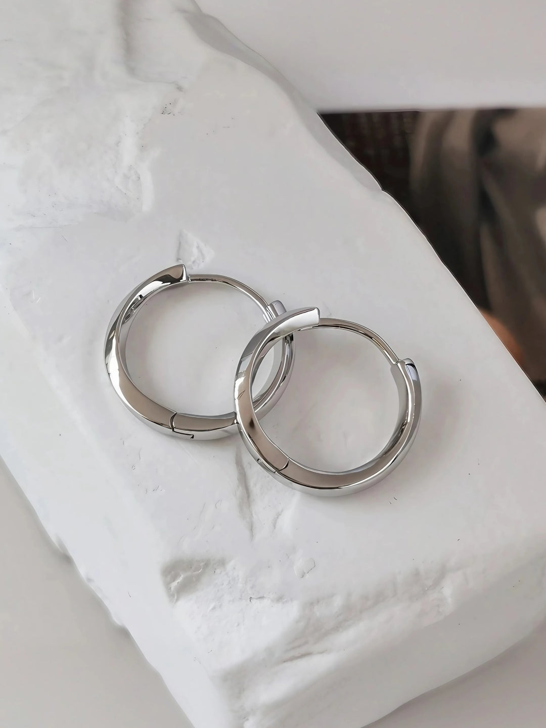 Infinity Line Hoops-Earrings-SoulAdorne