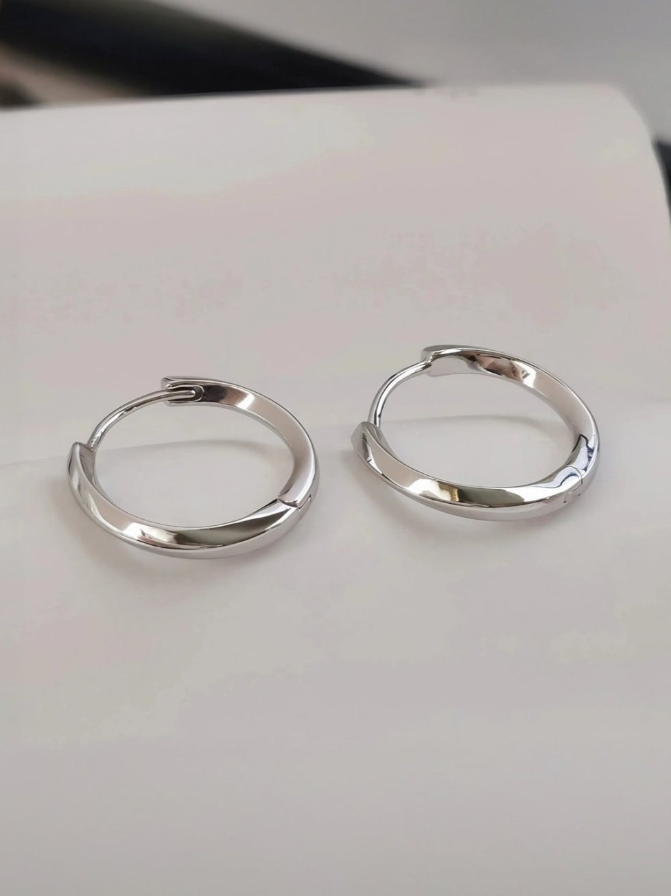 Infinity Line Hoops-Earrings-SoulAdorne