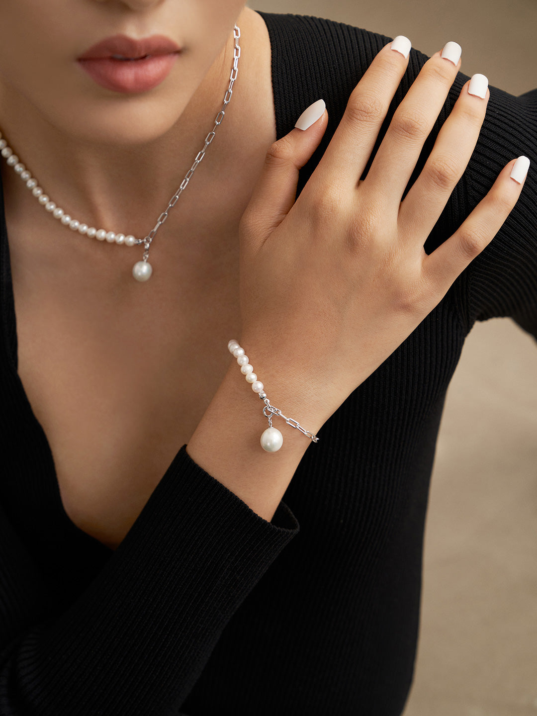 Luminous Harmony Pearl Bracelet-Bracelets-SoulAdorne