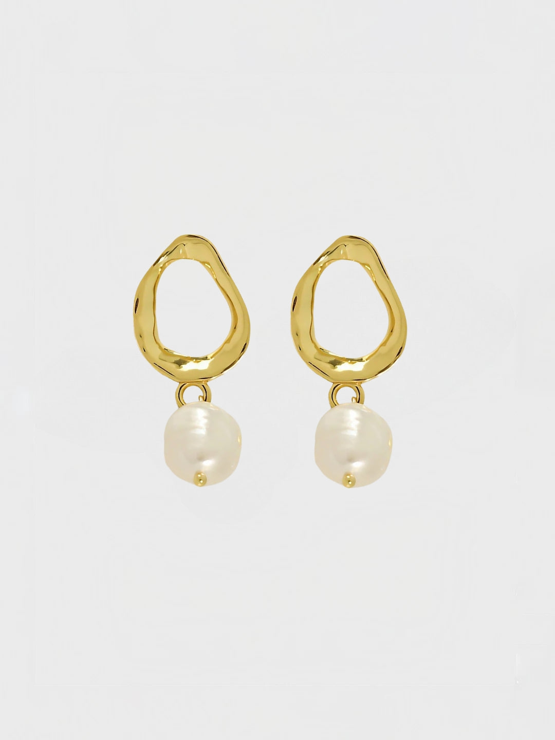 Luminous Pearl Drop Earrings-Earrings-SoulAdorne