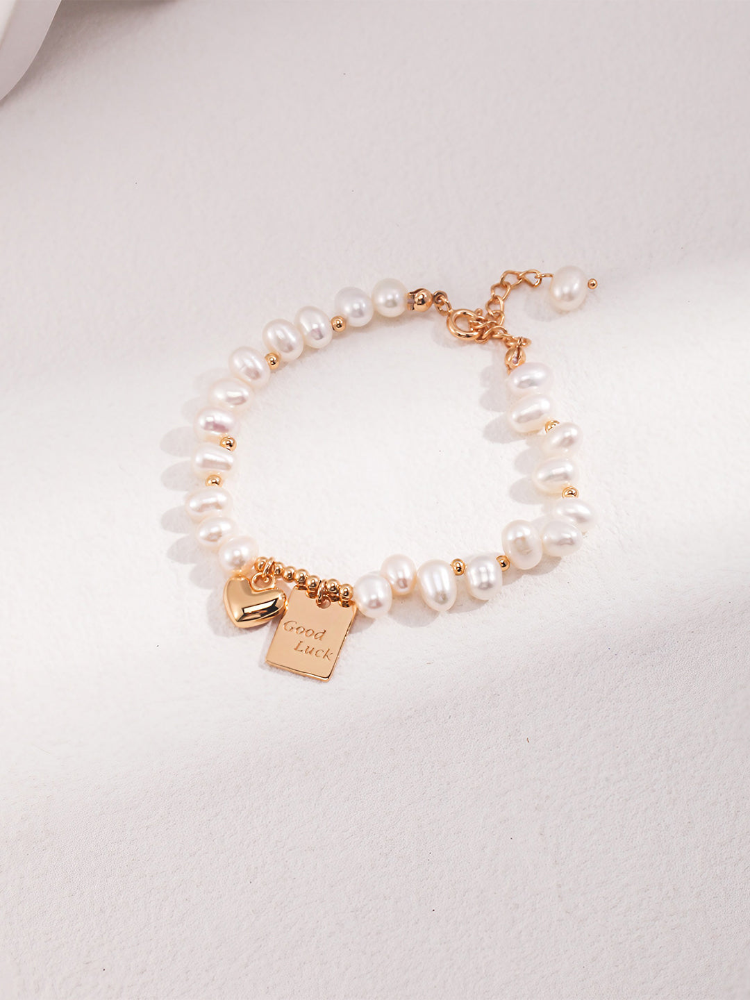 Lustrous Fortune Pearl Bracelet-Bracelets-SoulAdorne